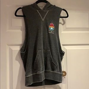 Spiritual gangster cut off sweatshirt NWT small